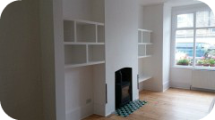 shelving at london library wall